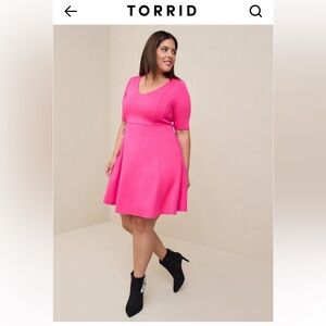 Torrid Fuchsia Sleeveless Dress